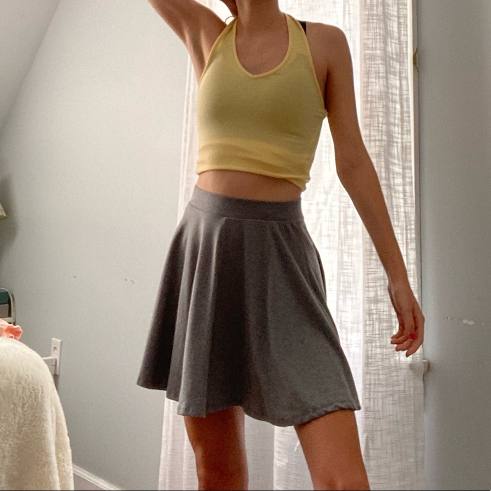 Gray skater skirt
